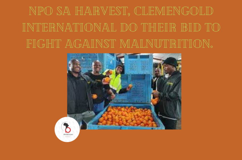  NPO SA Harvest, ClemenGold International do Their Bid to Fight Against Malnutrition.